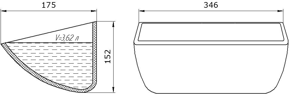 Ковш норийный полимерный TIGER-TUFF 13х6 чертеж Ковш норийный полимерный TIGER-TUFF 13х6 чертеж