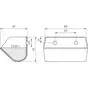 Ковш норийный полимерный DS-1812 чертеж