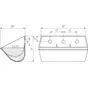 Ковш норийный полимерный DH-1910 чертеж