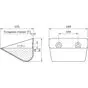 Ковш норийный металлический цельнотянутый LBTS-1812 чертеж