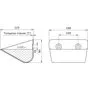 Ковш норийный металлический цельнотянутый LBTQ-1812 чертеж