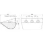 Ковш норийный металлический цельнотянутый LBTQ-3021 чертеж